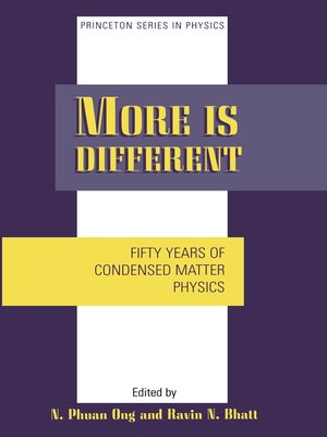 cover image of More is Different